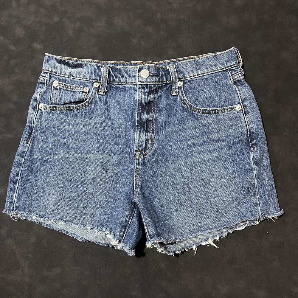 Vintage Gap Denim Womens High Waisted Shorts Kanye Cut-Off Size 29” Waist